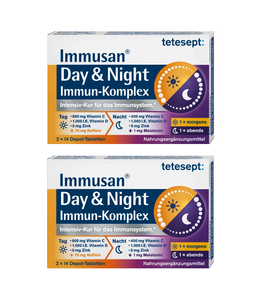 2xPack Tetesept Immusan Day & Night Immun-Complex Tablets - 28 Pcs