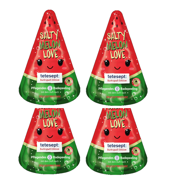 4xPack Tetesept Salty Melon Love, Bath Additive - 120 g