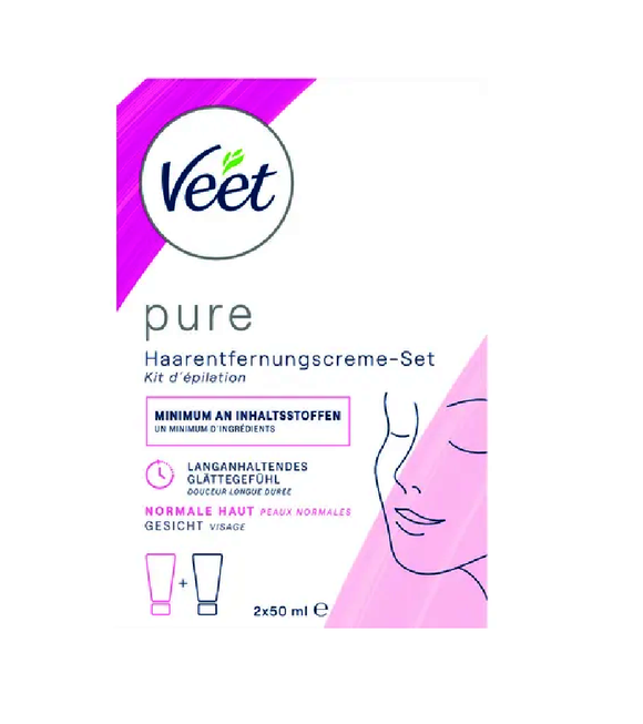 Veet Face Hair Removal Cream Set - 100 ml