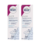 2xPack Veet PURE Hair Removal Cream Bikini & Armpits - 200 ml