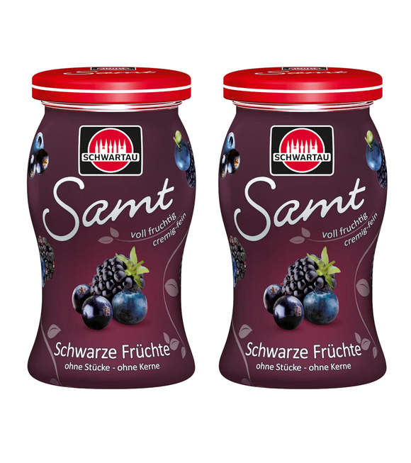 2xPack Schwartau SAMT Velvet Black Fruit Spread - 540 g