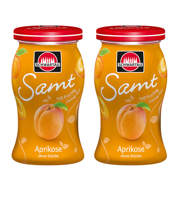 2xPack Schwartau SAMT Velvet Apricot Fruit Spread - 540 g