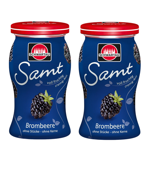 2xPack Schwartau SAMT Velvet Blackberry Fruit Spread - 540 g
