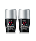 2xPack VICHY Homme Invisible Resist 72H Deodorant Roll on - 100 ml