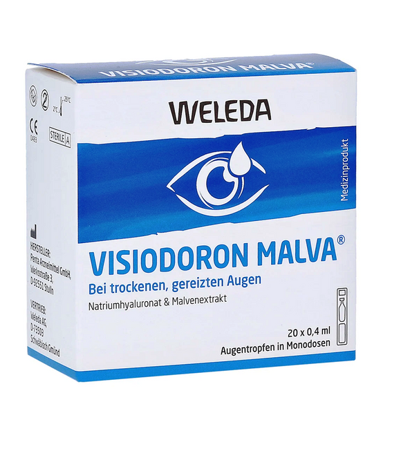 Weleda Visiodoron Malva Eye Drops Monodoses -  20 x 0.4 ml