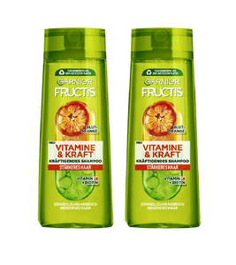2xPack Garnier Vitamins & Strengthening Shampoo with Blood Orange - 500 ml