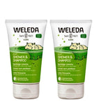 2xPack WELEDA Kids 2in1 Shower & Shampoo Sparkling Lime - 300 ml