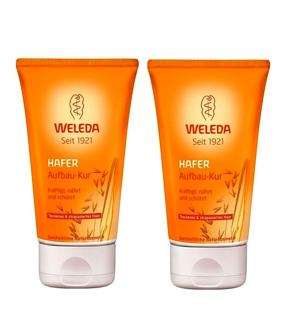 2xPack WELEDA Oat Regenerating Cure for Dry and Damaged Hair - 300 ml