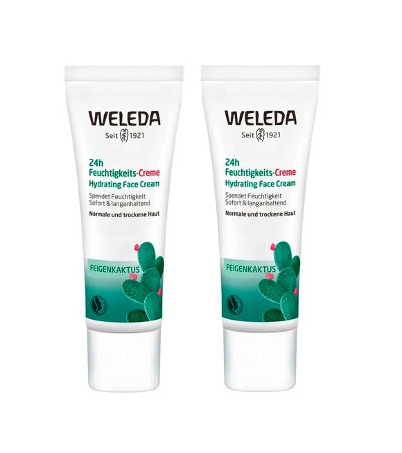 2xPack Weleda Prickly Pear 24h Moisturizing Face Cream - 60 ml