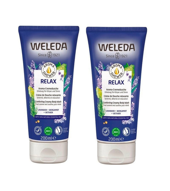 2xPack WELEDA Relax Aroma Shower Cream - 400 ml