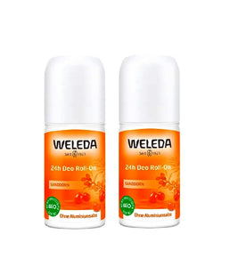 2xPack Weleda Sanddorn 24h Deo Roll-On - 100 ml