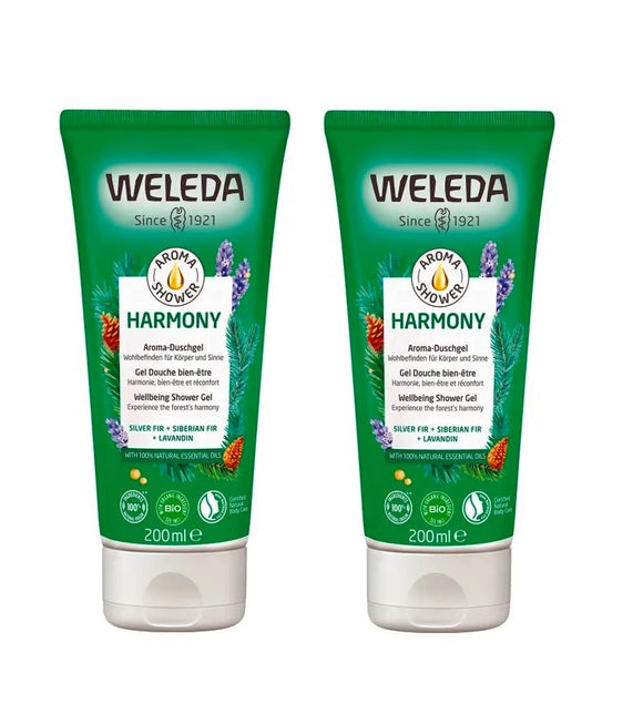 2xPack WELEDA Harmony Aroma Shower Cream - 400 ml