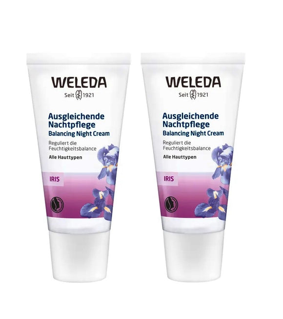 2xPack WELEDA Iris Refreshing Night Care Moisutrizing Cream - 60 ml