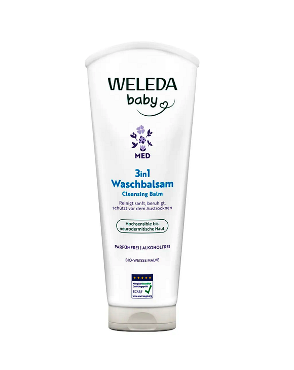 Weleda Baby 3in1 White Mallow Wash Shower Cream - 200 ml