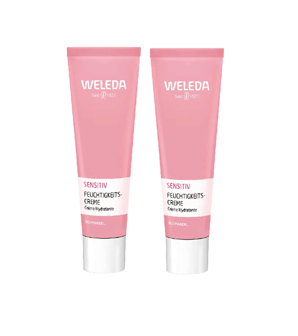2xPack WELEDA Sensitive Moisturizer Almond Face Cream - 60 ml
