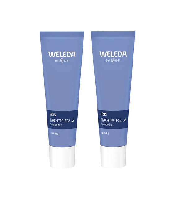 2xPack WELEDA Iris Refreshing Night Care Moisturizing Cream - 60 ml