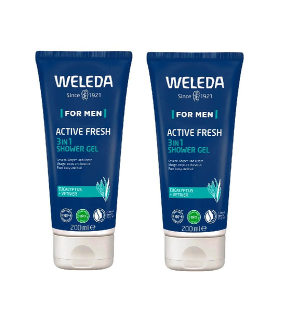 2xPack Weleda Men Active Shower Gel - 400 ml