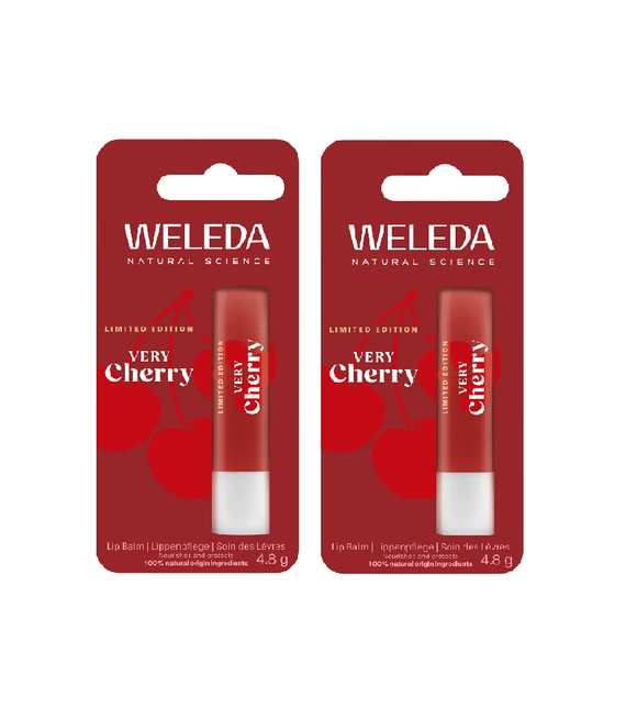 2xPack WELEDA Very Cherry Lip Balm - 10 ml