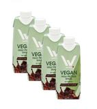 4xPack Wellmix Vegan High Protein Shake Chocolate Flavor - 1320 ml