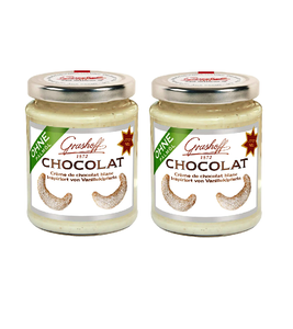 2xPack Grashoff White Chocolate Inspired by Vanilla Crescents Spread - 500 g