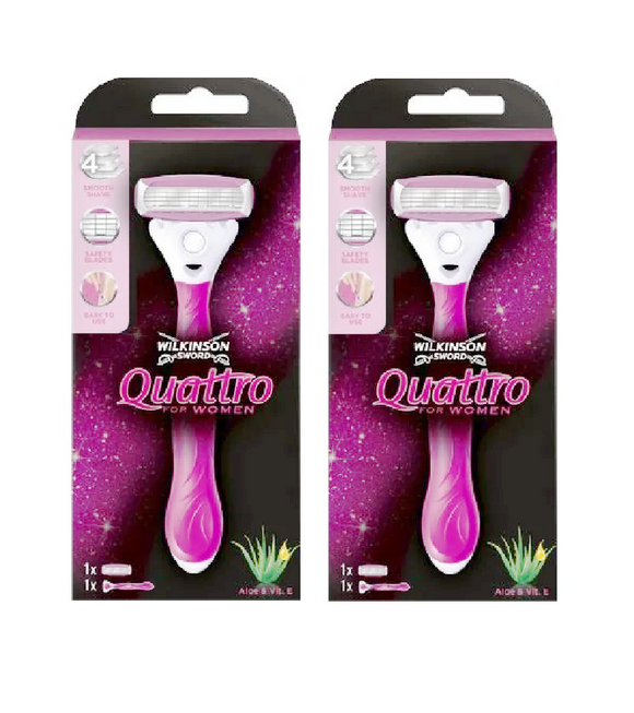 2xPack WILKINSON Quattro for Women Razors