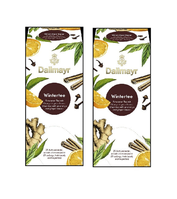 2xPack Dallmayr Orange-Ginger Winter Tea - 50 Tea Bags