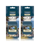 2xPack Yankee Candle Bayside Cedar Car Jar Scented Home Fragrance