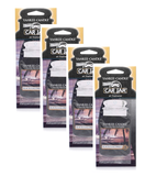 4xPack Yankee Candle Black Coconut Car Jar Classic Scented Home Fragrance