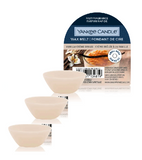3xPack Yankee Candle Vanilla Crème Brûlée Wax Melt Single Scented Home Fragrance