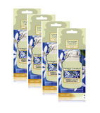 4xPack Yankee Candle Midnight Jasmine Car Jar Scented Home Fragrance