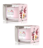 2xPack Yankee Candle Pink Cherry Vanilla Filled Votives Scented Home Fragrance