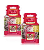2xPack Yankee Candle Red Raspberry Car Jar Ultimate Scented Home Fragrance