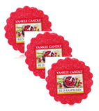 3xPack Yankee Candle Red Raspberry Wax Melt Home Fragrance
