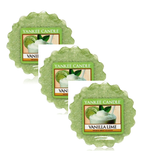 3xPack Yankee Candle Vanilla Lime Wax Melt Home Fragrance