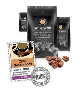 Coffee-Nation CINNAMON FLAOVRED - Coffee Beans or Ground - 500 to 1000 g