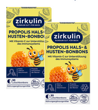 2xPack Zirkulin Propolis Throat and Cough Sweets for Kids - 60 Pcs