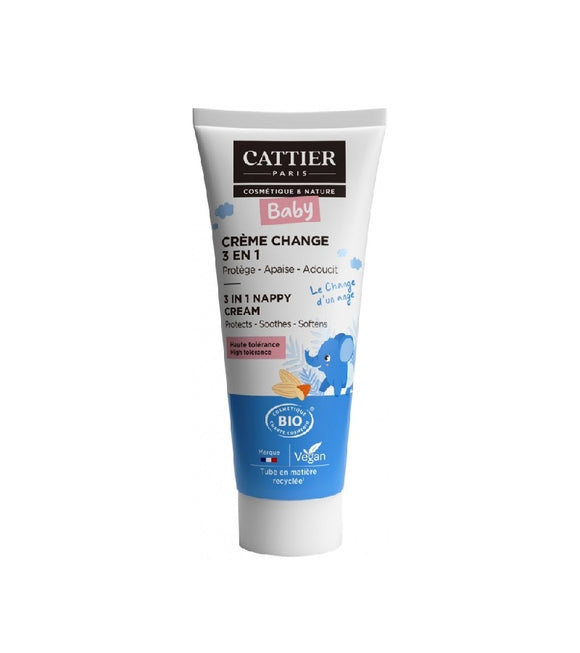 Cattier 3in1 Wraps Organic Baby Cream - 75 mll