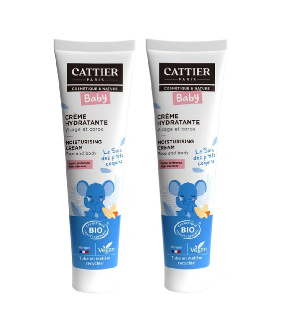 2xPack Cattier Baby Bio Moisturizing Cream - 200 ml