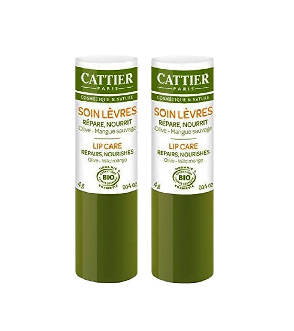 2xPack Cattier Organic Vanilla Flaver Lip Balm - 8 g