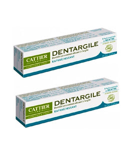 2xPack Cattier Organic Dentargile Refreshing Toothpastes - 150 ml