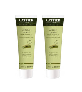 2xPack Cattier Ready-to-use Green Clay -  200 ml