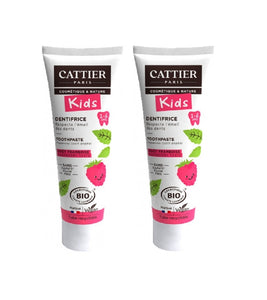 2xPack Cattier Kids Organic Toothpaste for 2-6 years - 100 ml