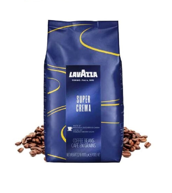 LAVAZZA Super Crema Blue Coffee Whole Beans - 1000 g