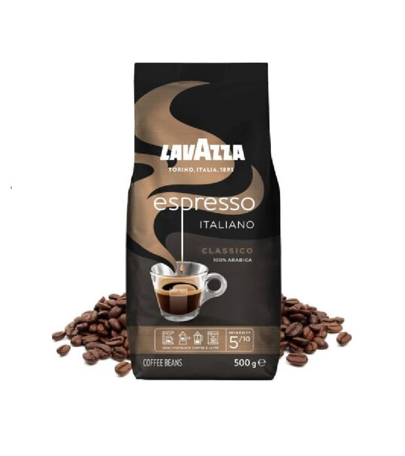 LAVAZZA Classic Italian Espresso Coffee Whole Beans - 500 or 1000 g