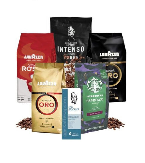 Assorted Best Sellers of the Month Coffee Beans - 2950 g. Coffee Beans + Descaling