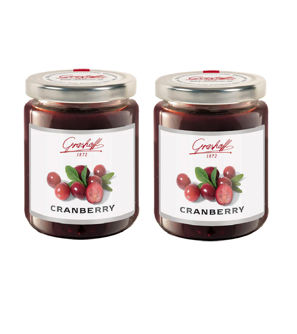 2xPack Grashoff Cranberry Jam - 500 g