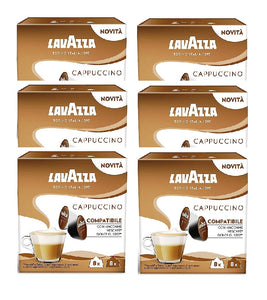 6xPack LAVAZZA Cappuccino for Dolce Gusto Machines - 96 Capsules