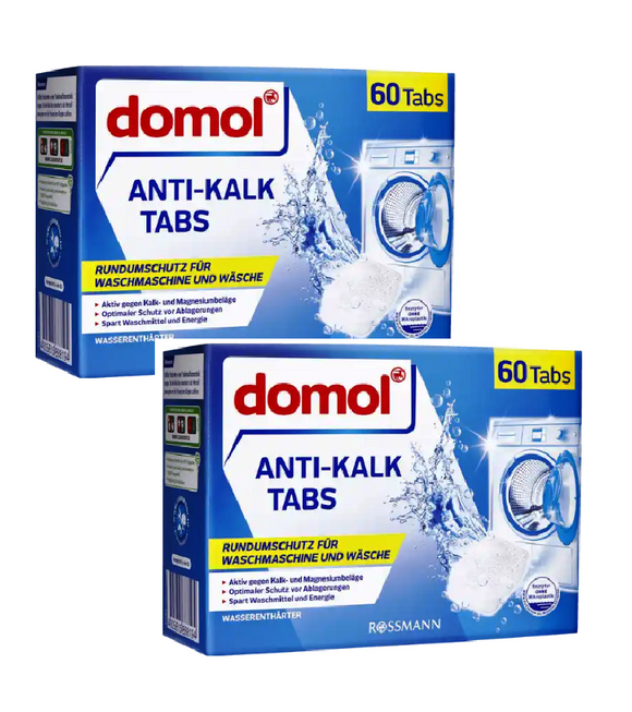 2xPack Domol Anti-Calc Tabs for Washing Machines - 1800 g