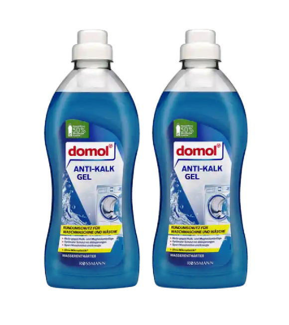 2xPack Domol Anti-Calc Gel for Washing Machines- 1500 ml