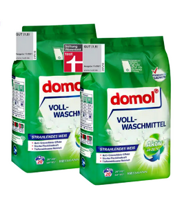 2xPack Domol Heavy Duty Detergent Powder - 40 WL